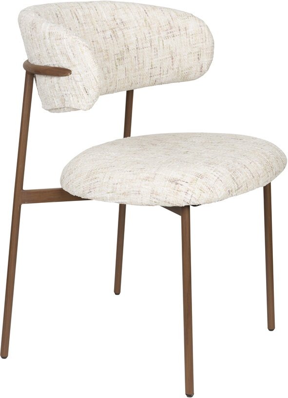 Chaise en tissu blanc Finn - The Cool Republic - The Cool Republic