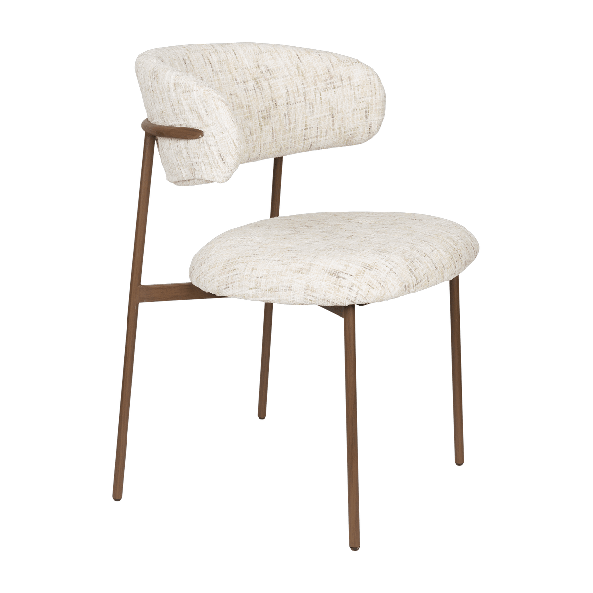 Chaise en tissu blanc Finn - The Cool Republic - The Cool Republic