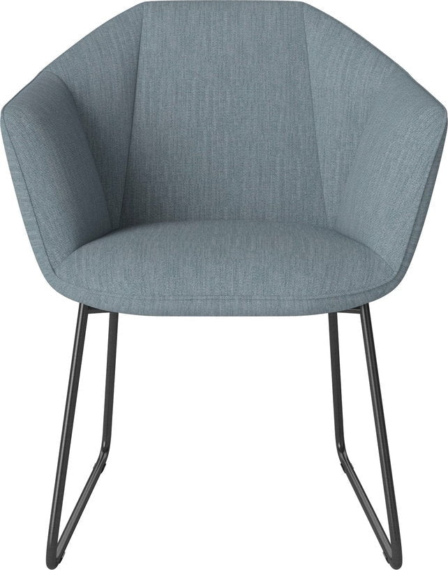 Chaise en tissu bleu Kimono - Bolia - The Cool Republic