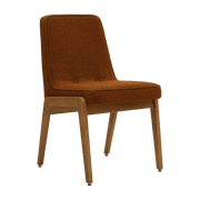 Chaise en tissu bouclé sierra et frêne foncé 51 x 49 Série 200-125 - 366 Concept - The Cool Republic