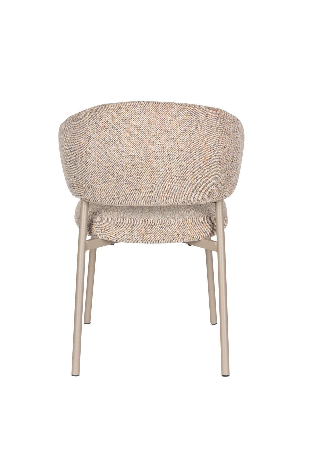 Chaise en tissu et acier beige Nalia - The Cool Republic - The Cool Republic