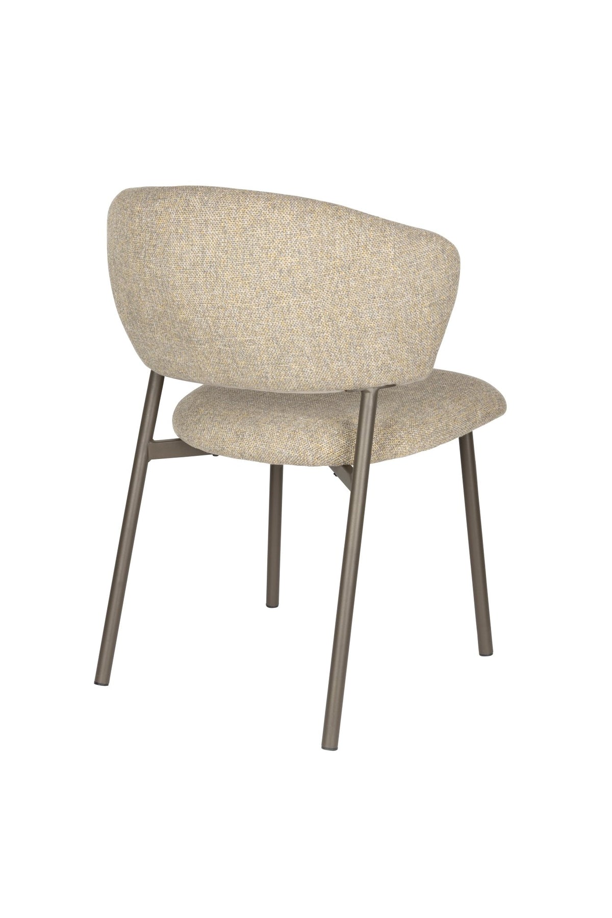 Chaise en tissu et acier vert Nalia - The Cool Republic - The Cool Republic