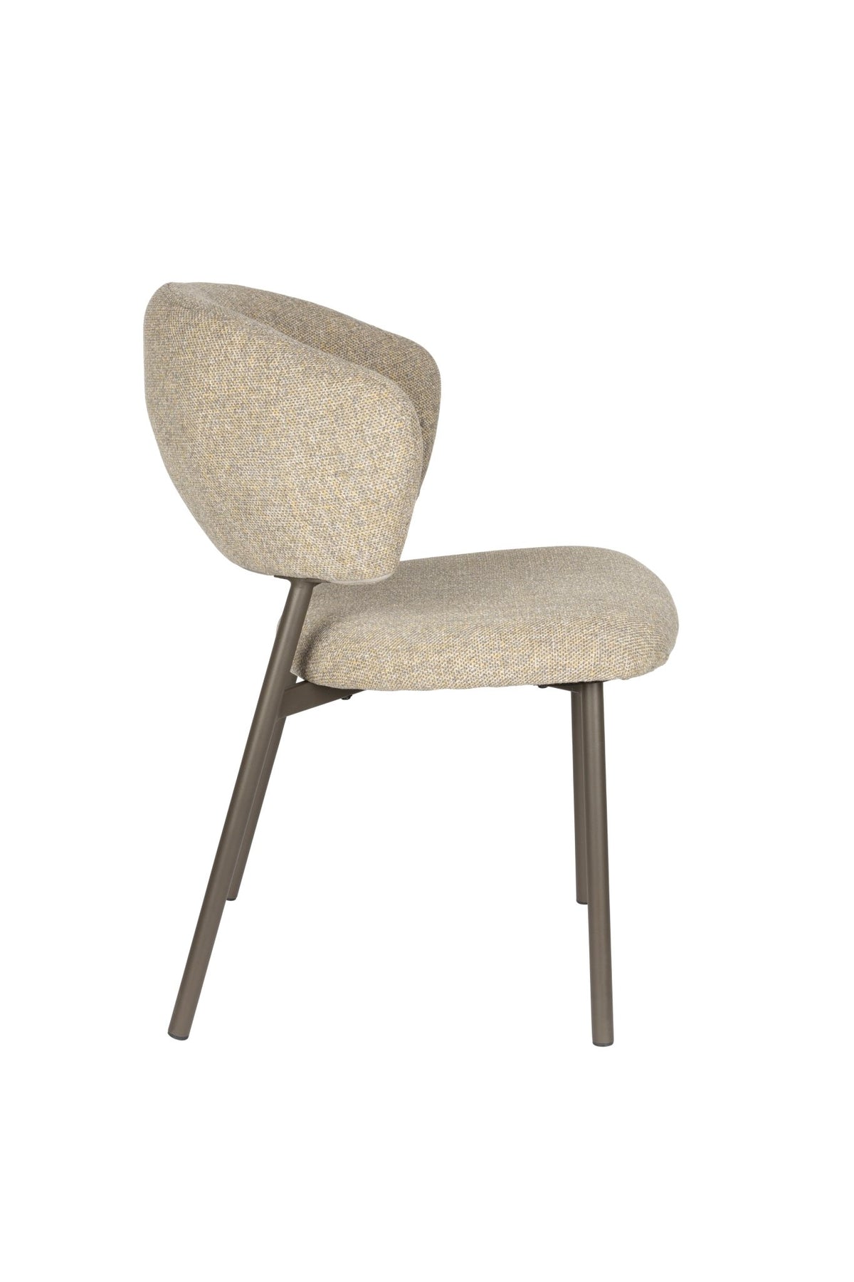 Chaise en tissu et acier vert Nalia - The Cool Republic - The Cool Republic