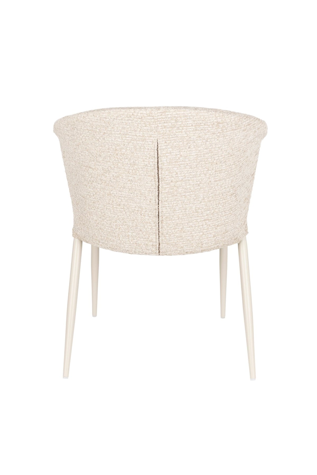 Chaise en tissu et métal beige Georgia - Dutchbone - The Cool Republic