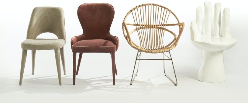 Chaise en tissu gris Holy - Pols Potten - The Cool Republic