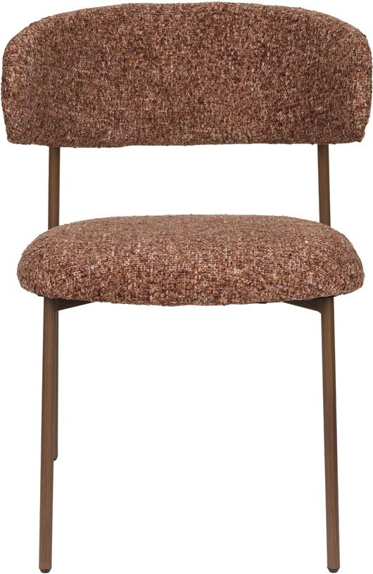 Chaise en tissu marron rouge Finn - The Cool Republic - The Cool Republic