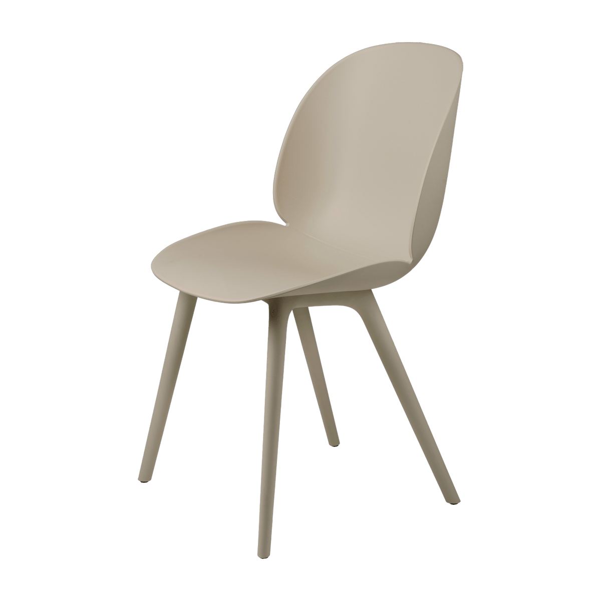 Chaise extérieure en plastique beige Beetle - Gubi - The Cool Republic