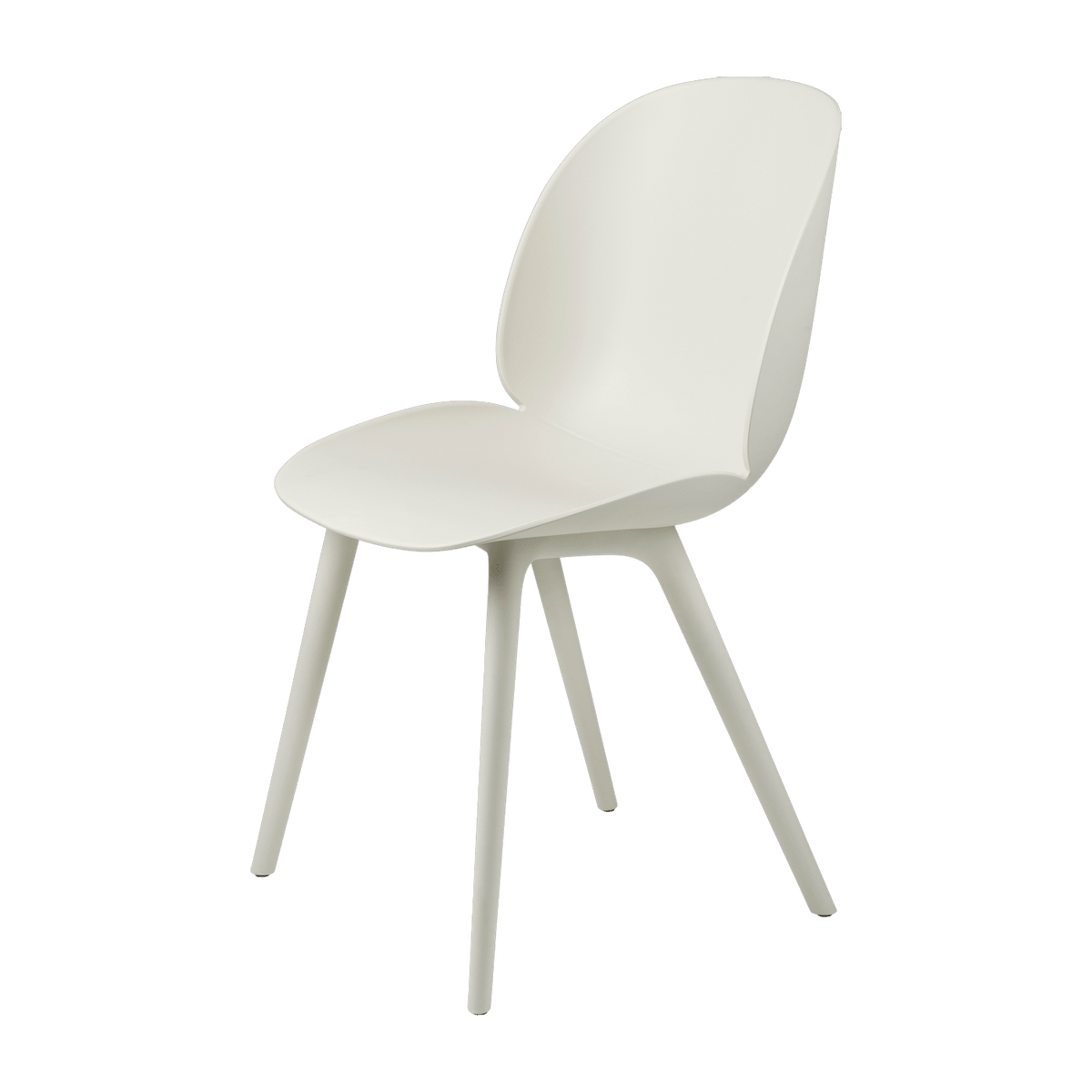 Chaise extérieure en plastique blanche Beetle - Gubi - The Cool Republic