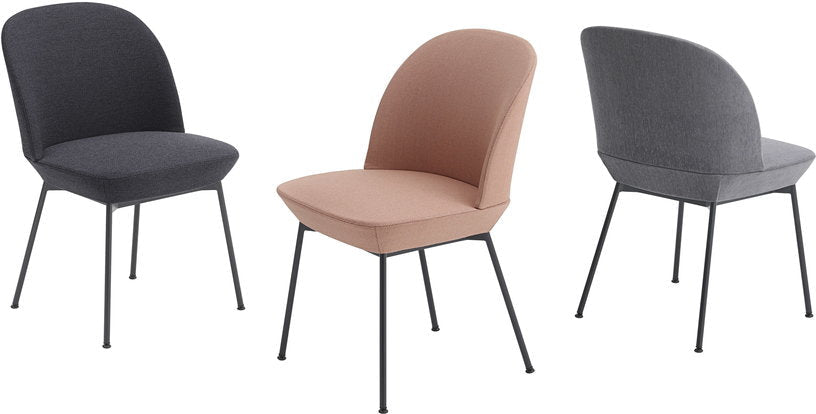 Chaise gris anthracite et pieds noir anthracite Oslo - Muuto - The Cool Republic