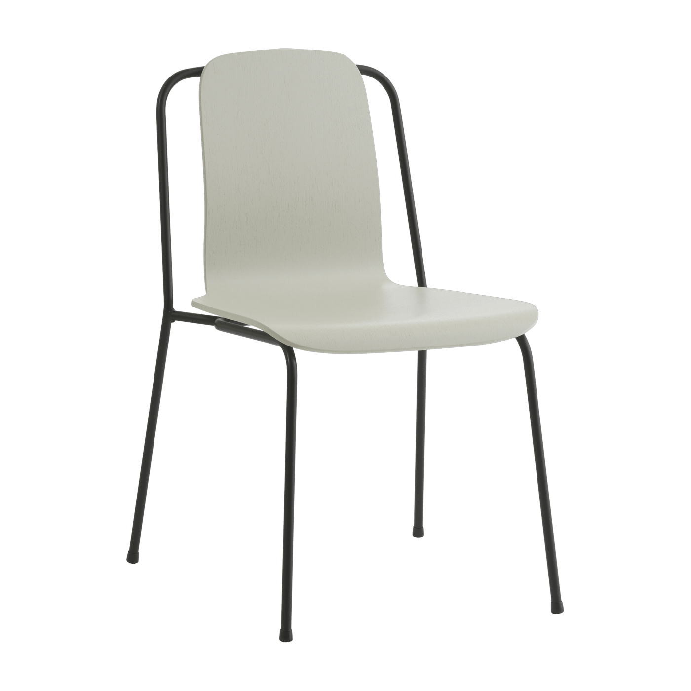 Chaise gris clair structure noire Studio gris clair - Normann Copenhagen - The Cool Republic