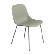 Chaise gris vert piétement tubes Fiber - Muuto - The Cool Republic