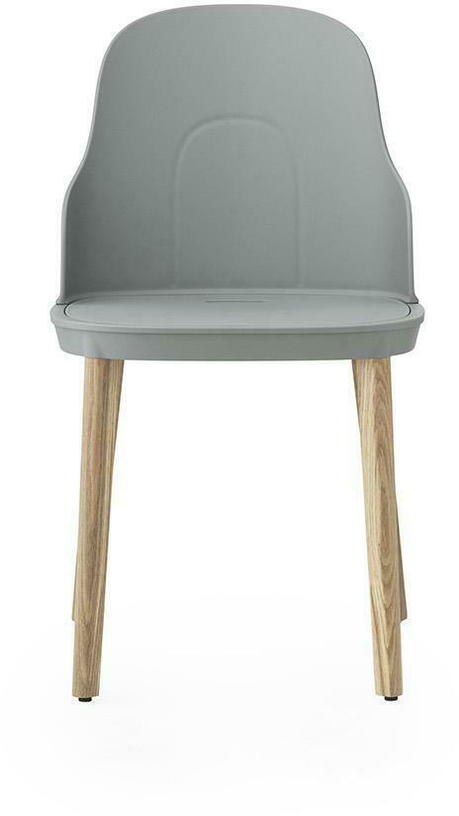 Chaise grise au pietement en chêne Allez Grey - Normann Copenhagen - The Cool Republic
