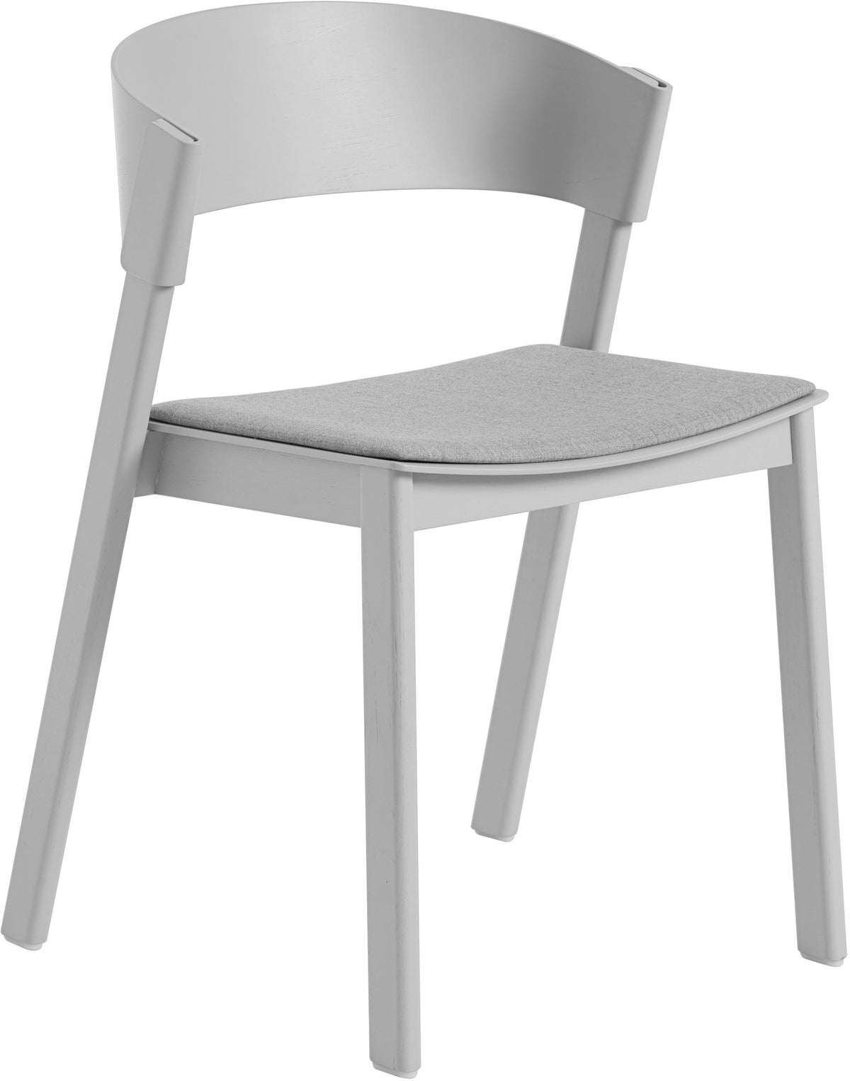 Chaise grise et assise textile Remix123 Cover - Muuto - The Cool Republic