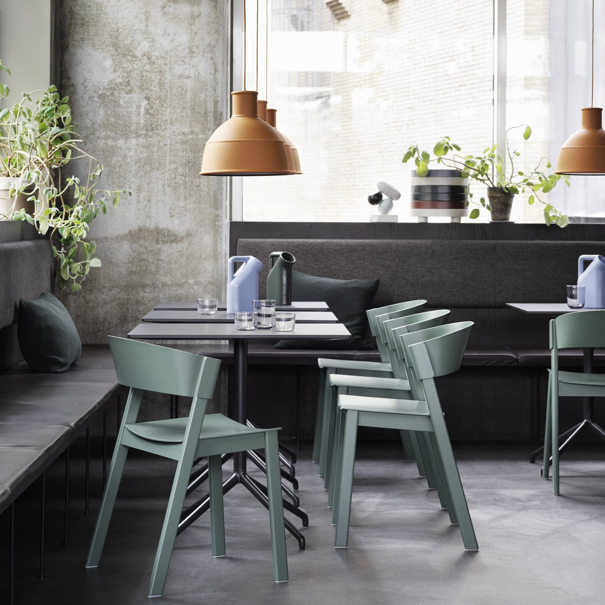 Chaise grise et assise textile Remix123 Cover - Muuto - The Cool Republic