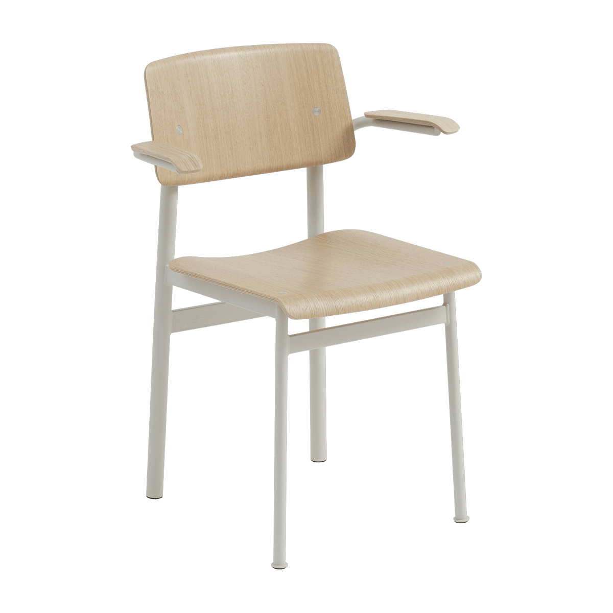 Chaise grise et bois naturel Loft - Muuto - The Cool Republic