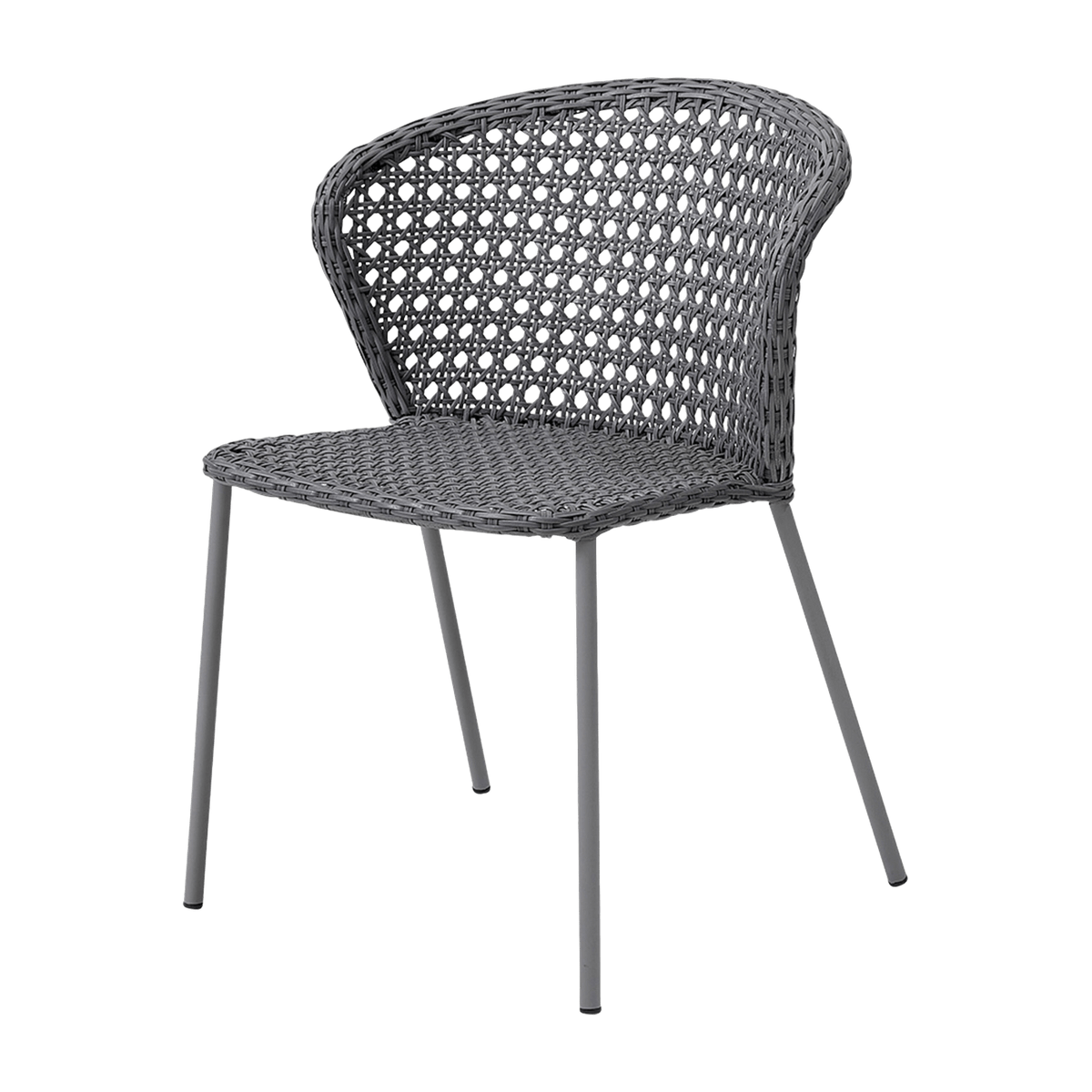 Chaise grise tissage français Lean - Cane-Line - The Cool Republic