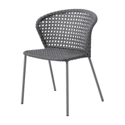 Chaise grise tissage français Lean - Cane-Line - The Cool Republic