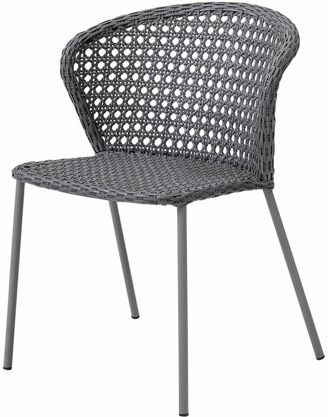 Chaise grise tissage français Lean - Cane - Line - The Cool Republic