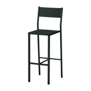 Chaise haute en acier mat anthracite 110 cm Take - Matière Grise - The Cool Republic
