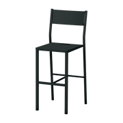 Chaise haute en acier mat anthracite 99 cm Take - Matière Grise - The Cool Republic