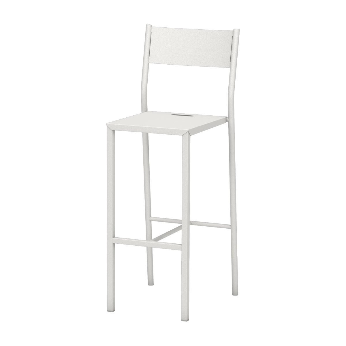 Chaise haute en acier mat blanche 110 cm Take - Matière Grise - The Cool Republic