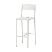 Chaise haute en acier mat blanche 110 cm Take - Matière Grise - The Cool Republic