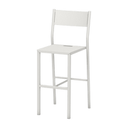 Chaise haute en acier mat blanche 99 cm Take - Matière Grise - The Cool Republic