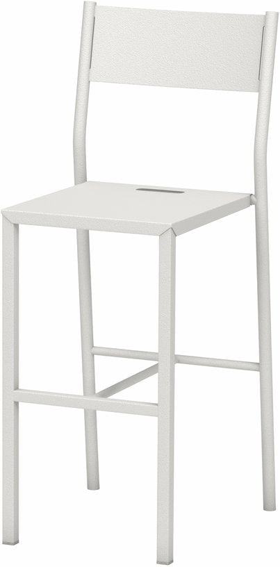 Chaise haute en acier mat blanche 99 cm Take - Matière Grise - The Cool Republic