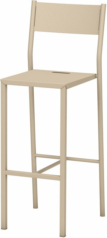Chaise haute en acier mat crème 110 cm Take - Matière Grise - The Cool Republic