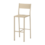 Chaise haute en acier mat crème 110 cm Take - Matière Grise - The Cool Republic