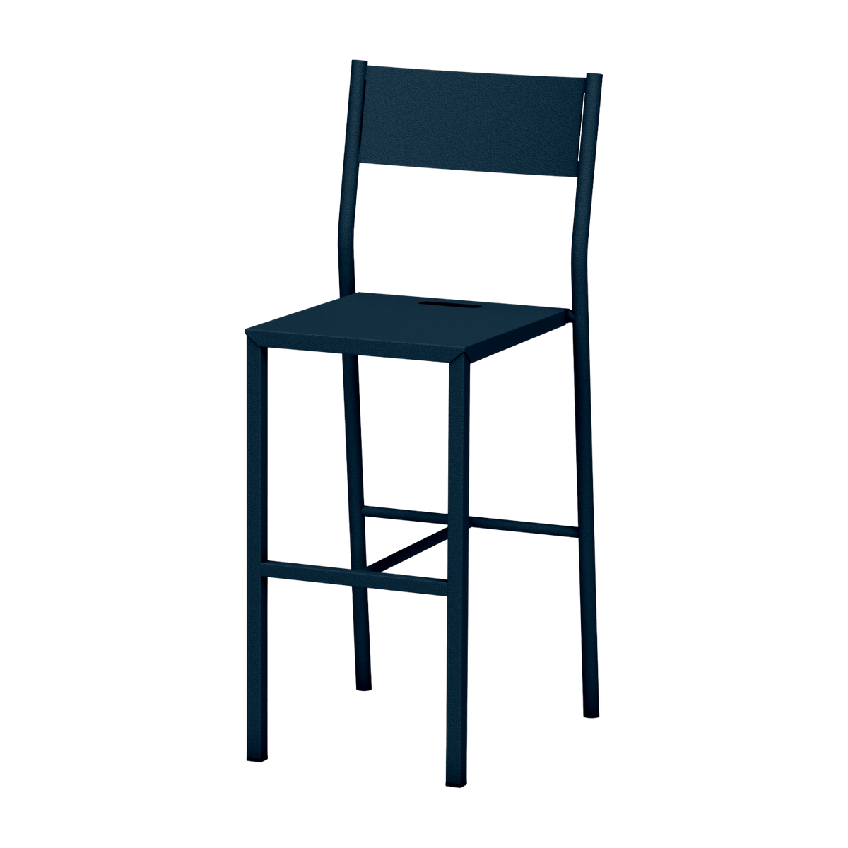 Chaise haute en acier mat denim 99 cm Take - Matière Grise - The Cool Republic