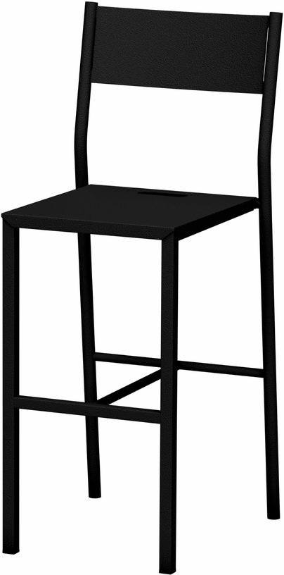 Chaise haute en acier mat noir mat 99 cm Take - Matière Grise - The Cool Republic