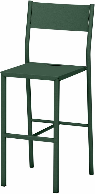 Chaise haute en acier mat olive 110 cm Take - Matière Grise - The Cool Republic