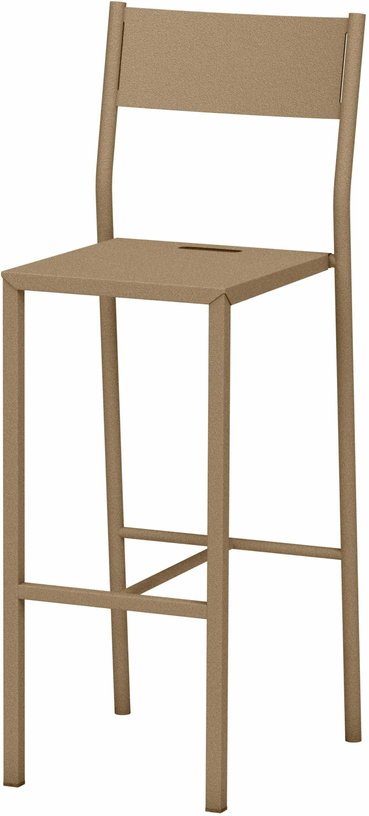 Chaise haute en acier mat sable 110 cm Take - Matière Grise - The Cool Republic