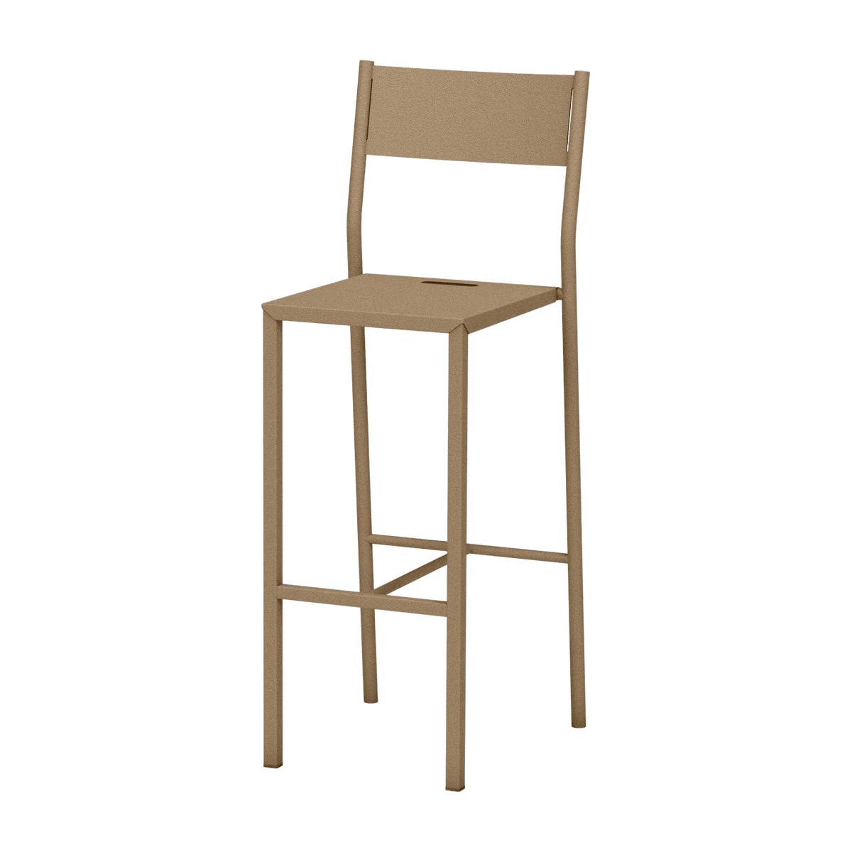 Chaise haute en acier mat sable 110 cm Take - Matière Grise - The Cool Republic