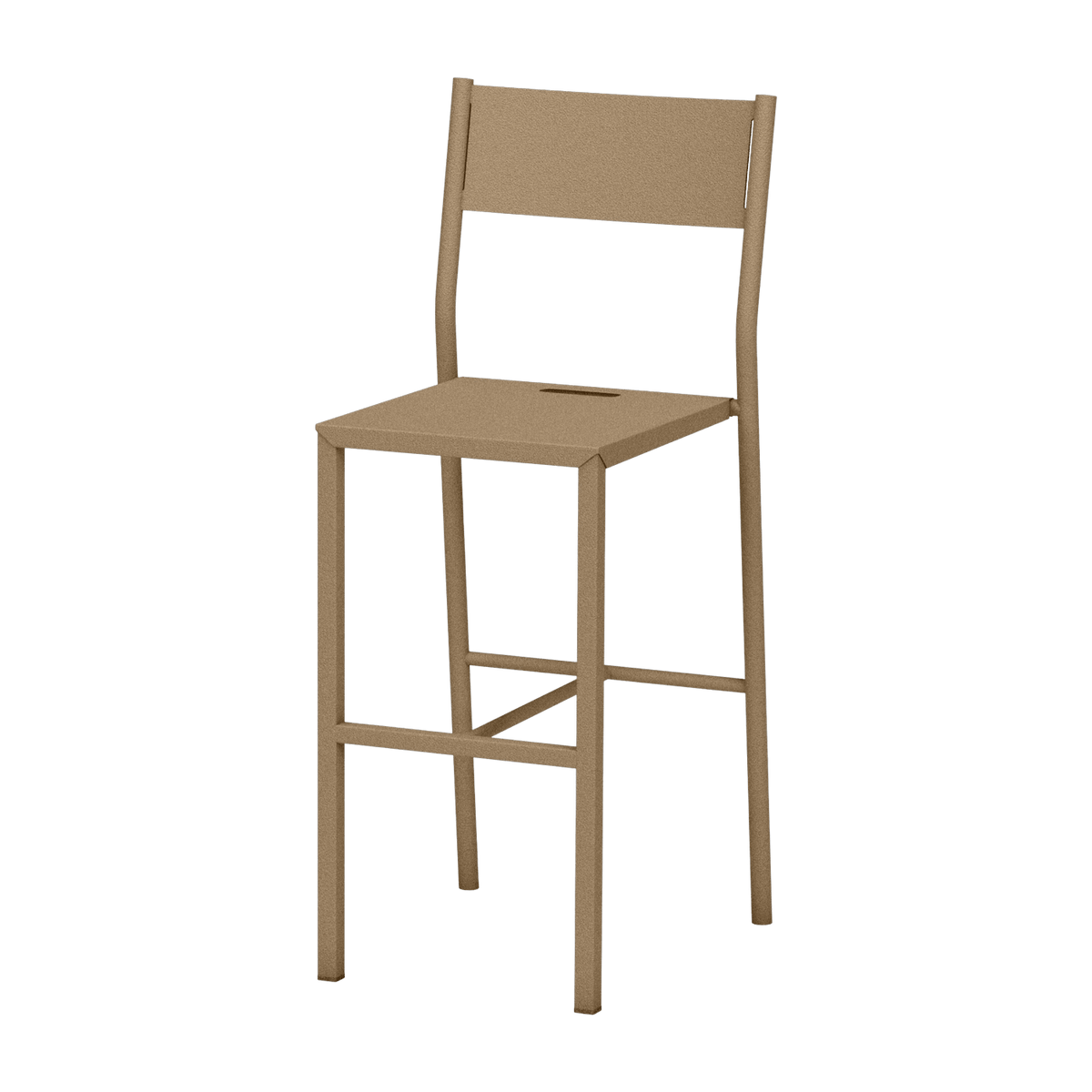 Chaise haute en acier mat sable 99 cm Take - Matière Grise - The Cool Republic