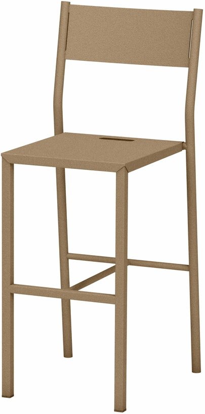 Chaise haute en acier mat sable 99 cm Take - Matière Grise - The Cool Republic