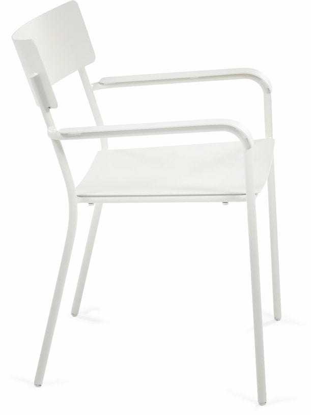 Chaise large en aluminum avec accoudoirs sable August - Serax - The Cool Republic