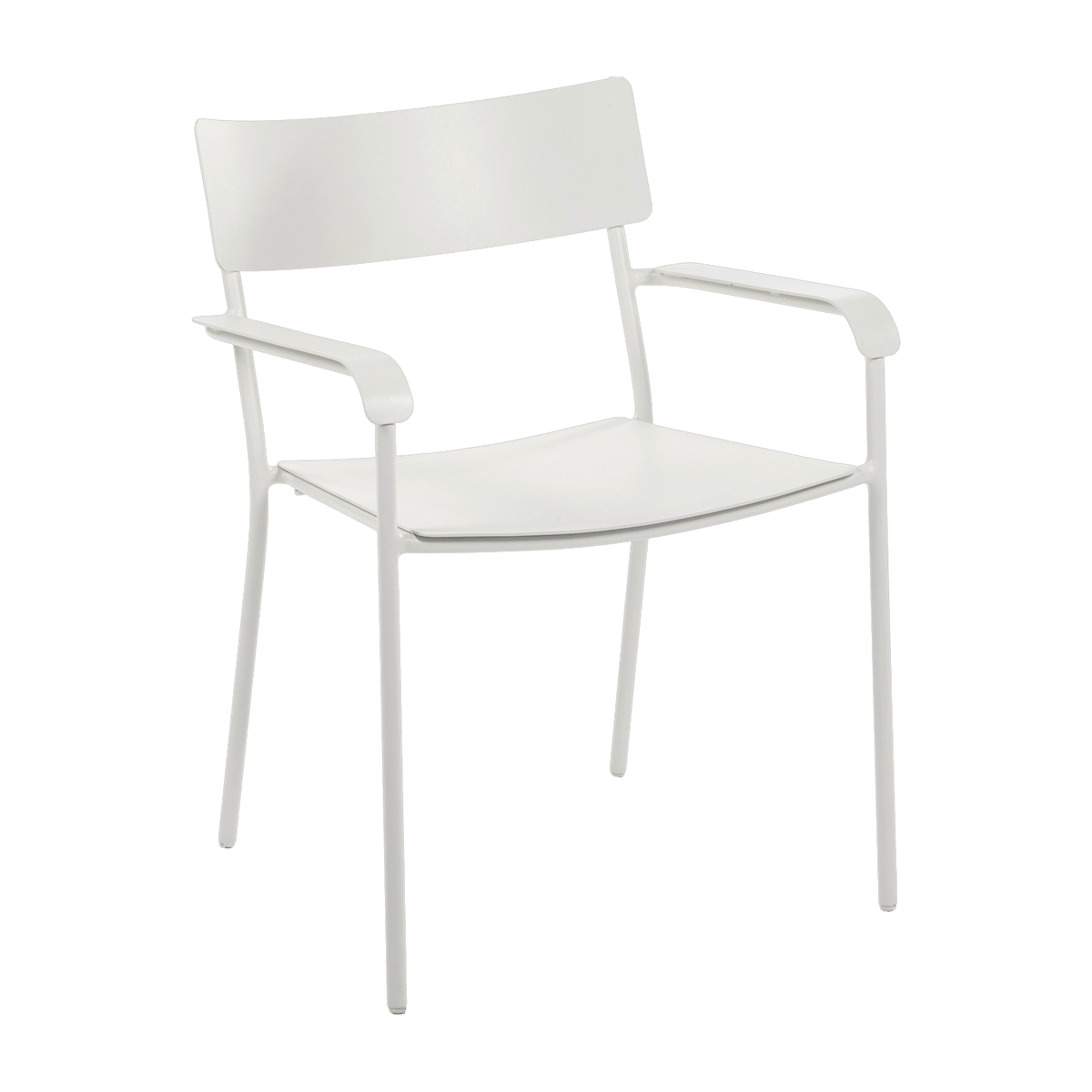 Wide aluminum chair with sandy arms August - Serax - The Cool Republic