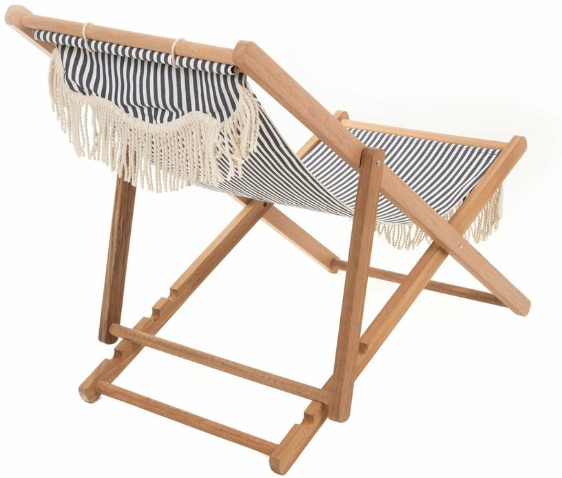 Chaise longue aux rayures bleues et blanches Sling Premium - Business & Pleasure - The Cool Republic