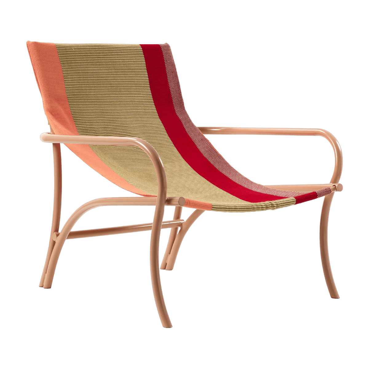 Chaise longue de jardin en acier beige Maraca - Ames - The Cool Republic