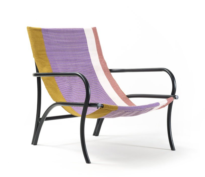 Chaise longue de jardin en acier noir Maraca - Ames - The Cool Republic