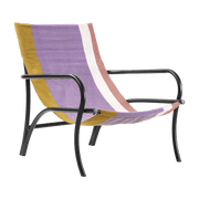 Chaise longue de jardin en acier noir Maraca - Ames - The Cool Republic