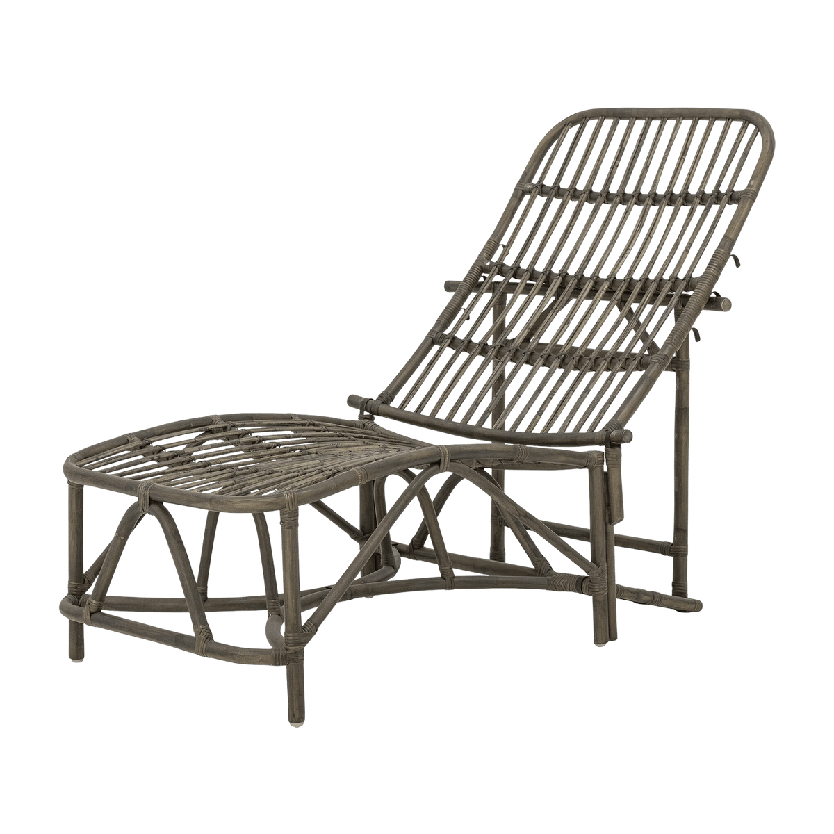 Chaise longue de jardin en rotin marron 185 cm Dione - Bloomingville - The Cool Republic