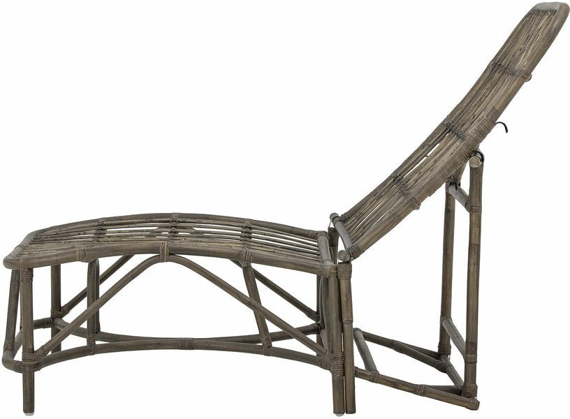 Chaise longue de jardin en rotin marron 185 cm Dione - Bloomingville - The Cool Republic