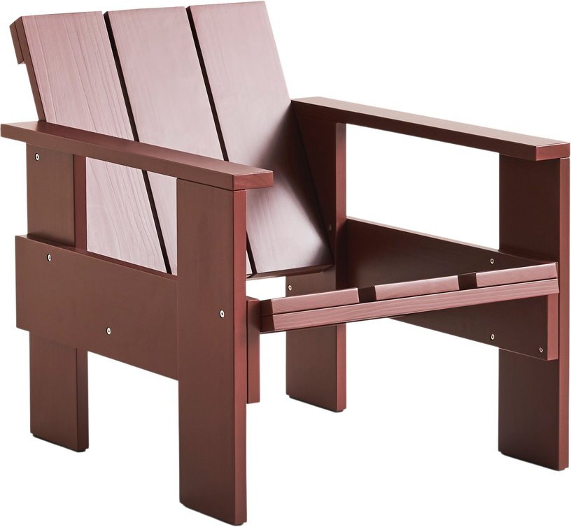 Chaise longue d'extérieur en pin Iron red Crate - Hay - The Cool Republic