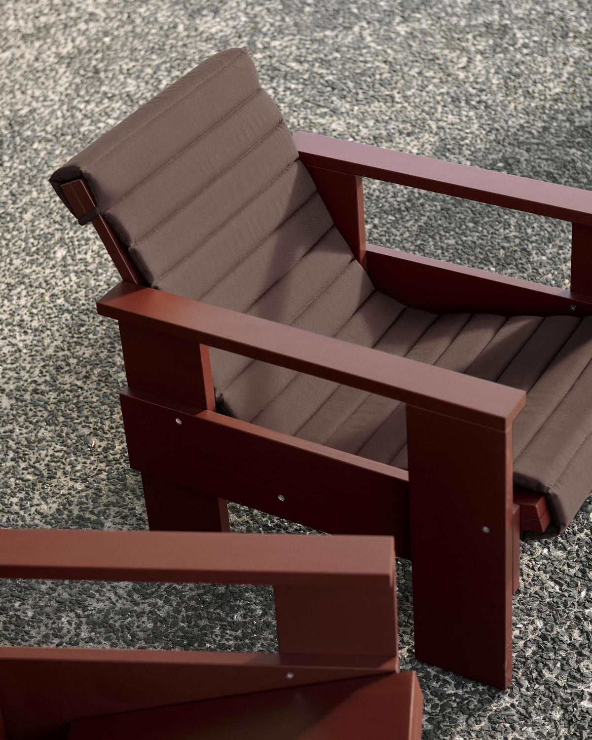 Iron red pine outdoor lounge chair Crate - Hay - The Cool Republic