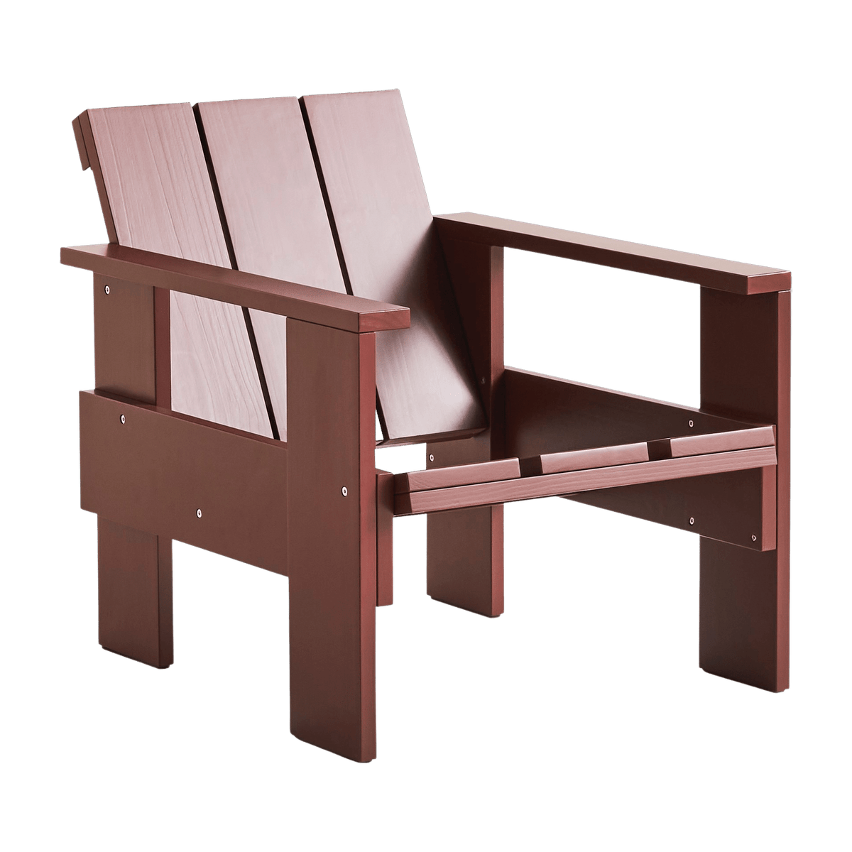 Chaise longue d'extérieur en pin Iron red Crate - Hay - The Cool Republic