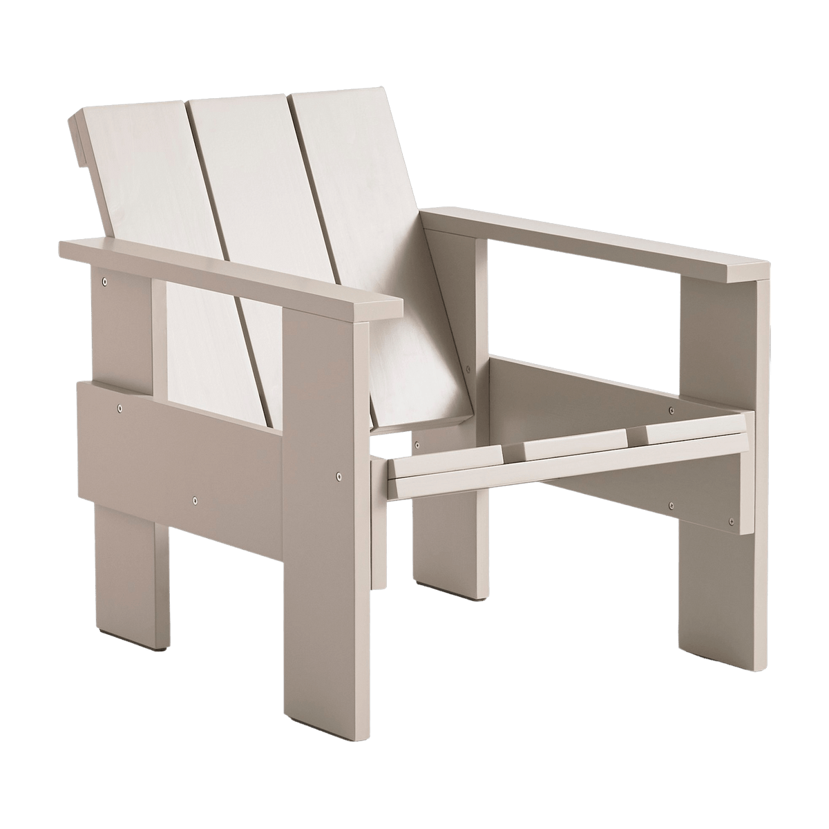 Chaise longue d'extérieur en pin London fog Crate - Hay - The Cool Republic