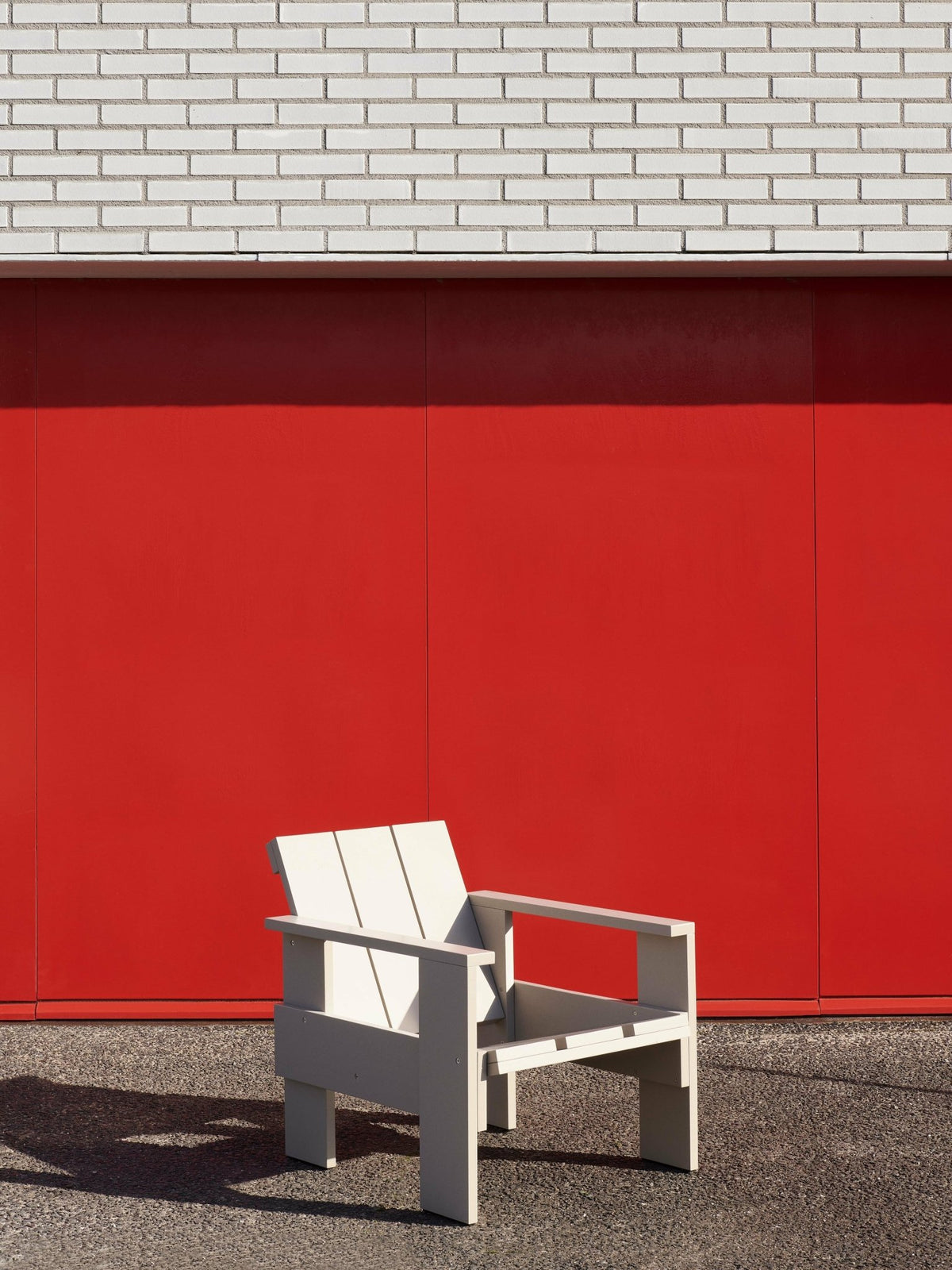 Chaise longue d'extérieur en pin London fog Crate - Hay - The Cool Republic